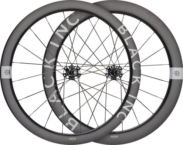 Black Inc Ensemble de roues 28" carbone Center Lock disque 48/58 - silver label/Non Boost/Non Boost/142 mm/100 mm/28"/SRAM XDR/100 mm/SRAM XDR/100 mm/142 mm