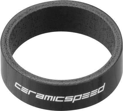 CeramicSpeed Carbon Spacer con logotipo - black/10 mm