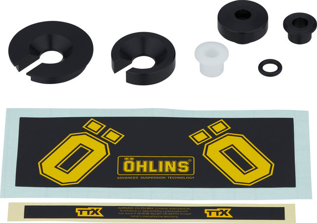 ÖHLINS TTX 1 Air Trunnion Shock - black-yellow/205 mm x 65 mm