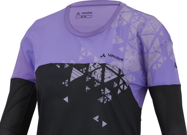 VAUDE Womens Moab LS T-Shirt V - limonium/36