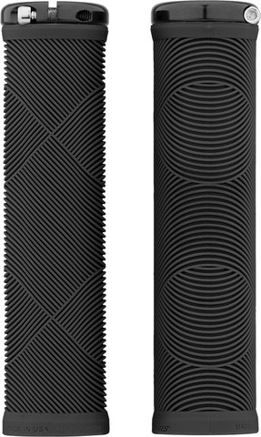 Lizard Skins Strata Lock-On Handlebar Grips - jet black/135 mm