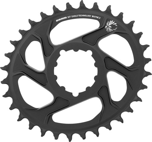 SRAM Kettenblatt Oval X-Sync 2 Direct Mount 6 mm für X01/XX1/GX Eagle - black/32 Z