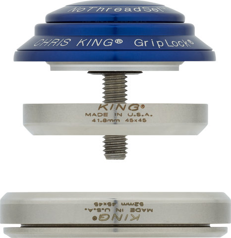 Chris King DropSet 2 IS42/28,6 - IS52/40 GripLock Steuersatz - navy/1 1/8" - 1,5" tapered/IS42/28,6 - IS52/40