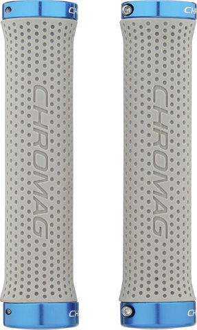 Chromag Basic Lock On Handlebar Grips - grey-blue/142 mm