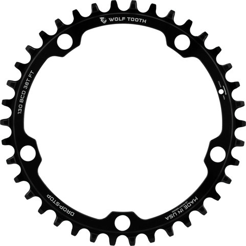 Wolf Tooth Components 130 BCD Gravel / CX / Road Kettenblatt - black/38 Z