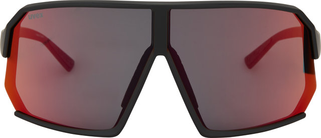 uvex sportstyle 237 Sports Glasses - black matte/mirror red