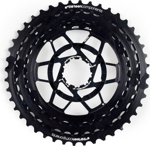 e*thirteen TRS Plus Aluminium Sprockets for TRS Plus 11-speed Cassettes - black/32-38-44