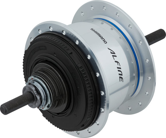 Shimano Buje de engranaje Alfine Di2 SG-S7051-8 Disc Center Lock - plata/36/Cambio interno de buje/Cambio interno