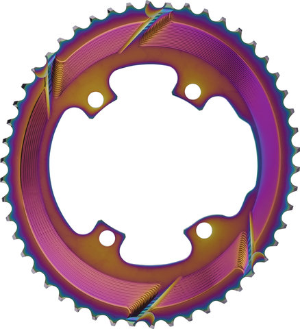 absoluteBLACK Oval Road 110/4 Chainring for Shimano Dura-Ace R9100 / Ultegra R8000 - rainbow/50 