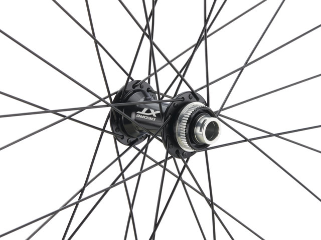 bc basic Set de Roues Trail XT Heavy Duty Disc Center Lock P-22 29" - noir/Set de 29" (avant 15x100 + arrière 10x135) Shimano