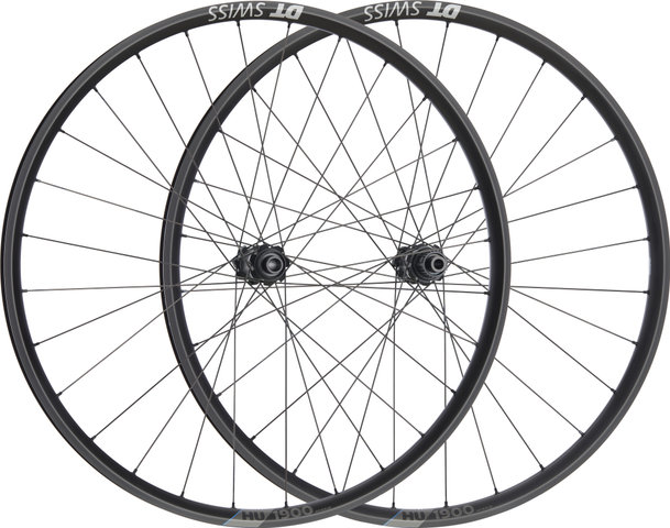 DT Swiss Set de Roues HU 1900 SPLINE 25 Boost Disc Center Lock 29" - noir/Shimano Micro Spline/Boost/148 mm/100 mm/Boost/29"/100 mm/Shimano Micro Spline/100 mm/148 mm