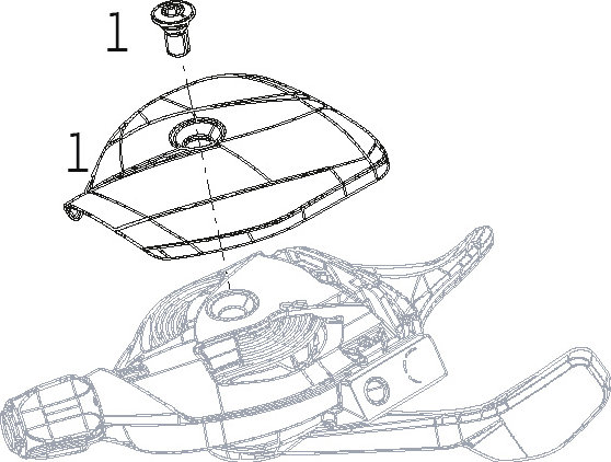 SRAM Ersatzteile GX Eagle Trigger Schalthebel - 1