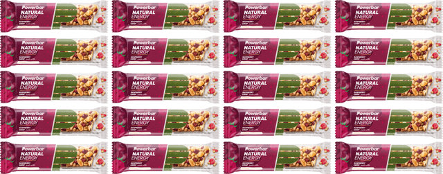 Powerbar Natural Energy Cereal Bar - 20 Bars - raspberry crisp