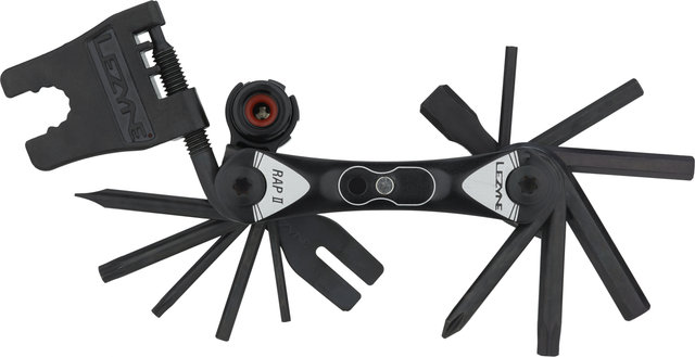 Lezyne RAP II 25 Multi-tool with CO2 Valve Head - black