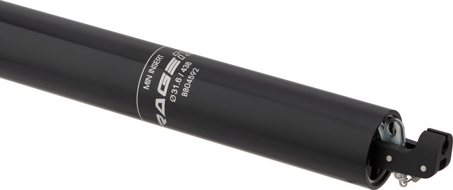 Kind Shock RAGE-iS 150 mm Seatpost - black/438 mm/31,6 mm/0 mm/Without