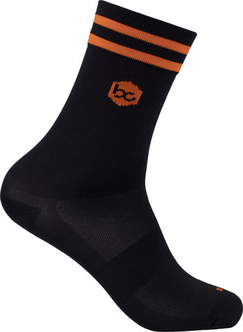 bc original Chaussettes Bike 8" - black-orange/41-43