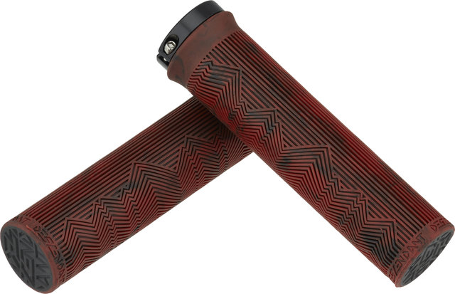 Truvativ Poignées de guidon Descendant - red-black marble/133 mm