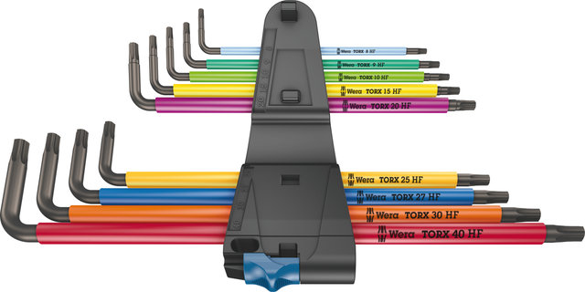 Wera Juego de llaves acodadas Torx XL con función de retención - multicolour