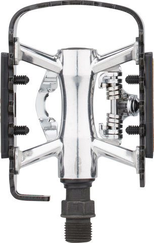 Exustar E-PM818 Clipless/Platform Pedals - silver-black