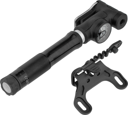 crankbrothers Sterling Minipumpe mit Manometer - midnight