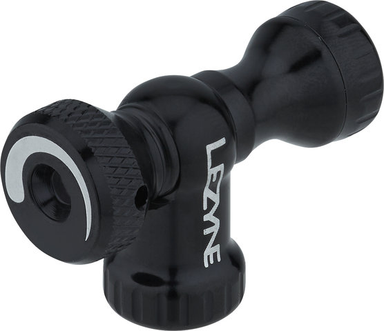 Lezyne Control Drive CO2 Pumpenkopf mit CO2 Kartusche 16 g - schwarz