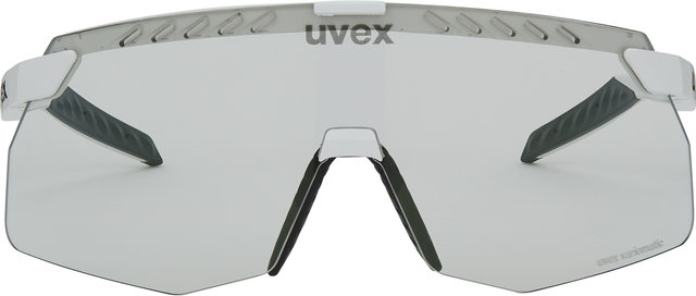 uvex pace stage S V sports glasses - white matte/mirror green