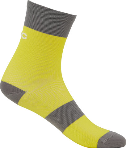 POC Calcetines Youth Essential MTB - aventurine yellow-sylvanite grey/40 - 42