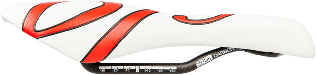SQlab 613 Tri Triathlon Sattel - weiß-rot/130 mm