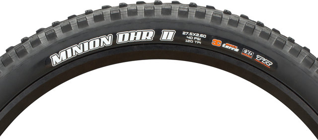 Maxxis Minion DHR II 3C MaxxTerra EXO WT TR 27,5+ Faltreifen - schwarz/27.5 "/66 mm/66-584/2.6 "