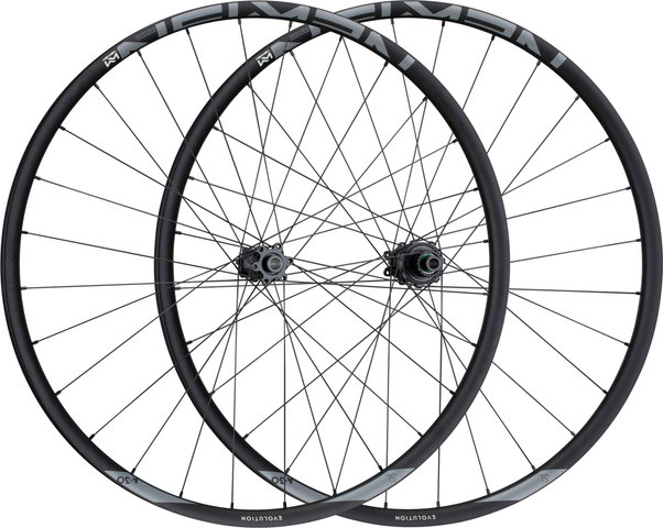 NEWMEN Evolution SL A.30 Fade Boost Disc 6-bolt 27.5" Wheelset - black-black/Shimano Micro Spline/Boost/148 mm/110 mm/Boost/27.5" (650B)/110 mm/Shimano Micro Spline/110 mm/148 mm