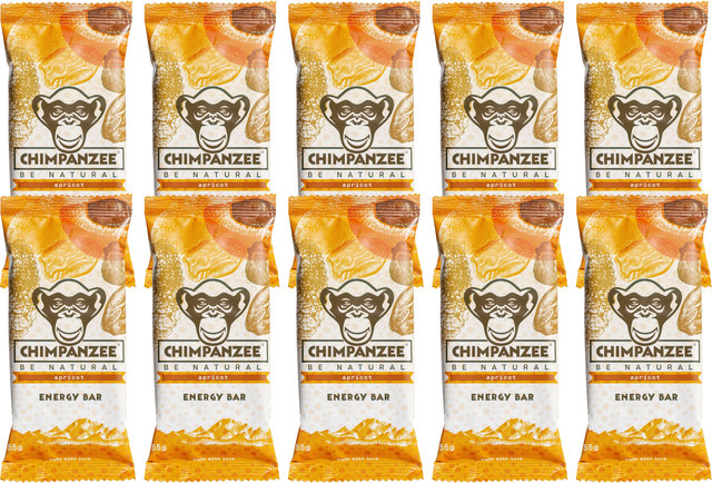 Chimpanzee Barre Energy Bar - 10 pièces - apricot/550 g