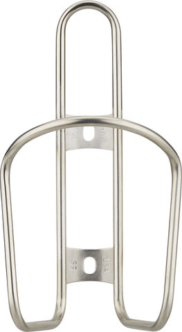 King Cage Flat Top Stainless Steel Bottle Cage - silver