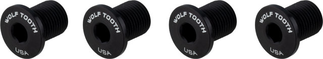 Wolf Tooth Components Kettenblattschrauben M8 Gewinde 4-Arm 10 mm - black/10 mm