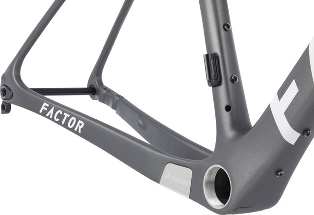 Factor LS Disc Carbon Gravel Frameset - gunmetal/M/12 mm Thru Axle