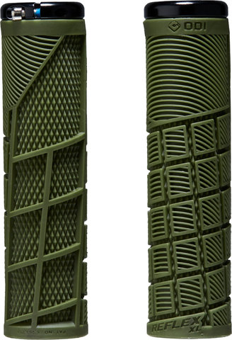 ODI Reflex XL v2.1 Lock-On Lenkergriffe - army green/135 mm