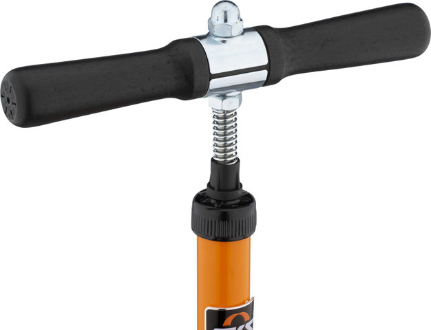 SKS Racing Compressor Floor Pump with Multivalve Hose Connection - orange