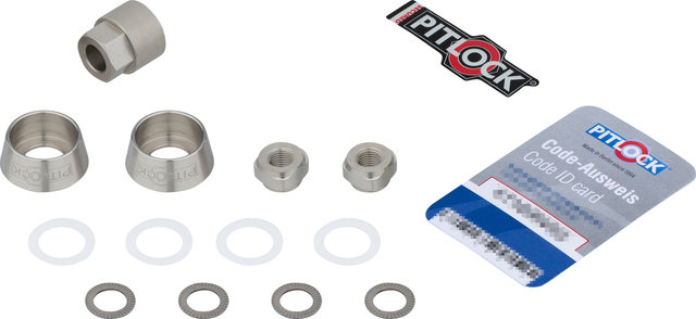 Pitlock Security Set SH 90 for Shimano Dynamo Hubs - silver