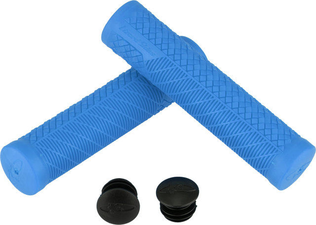 Lizard Skins Poignées de guidon Charger Evo - blue/140 mm