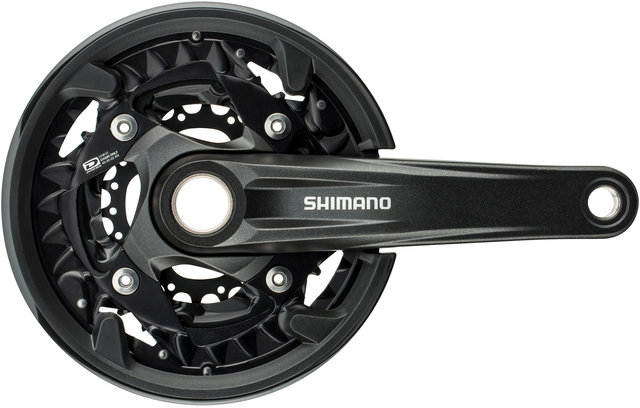 Shimano FC-MT500-3 Kurbelgarnitur mit Kettenschutzring - schwarz/175,0 mm 22-30-40