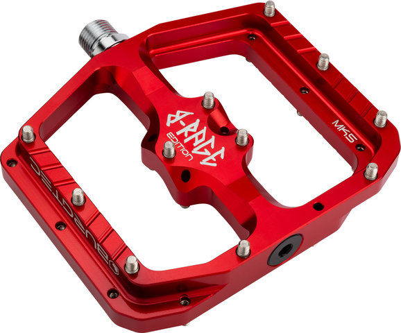 Burgtec Platform pedals - race red