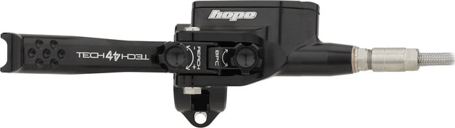 Hope Set de frenos de disco d+t Tech 4 E4 con línea de acero flexible - black-black/Set/left/right (side-specific)