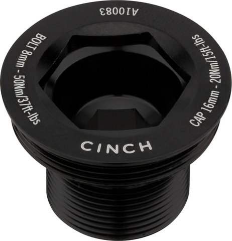 Race Face Right Crank Bolt for Cinch Crankset with Puller Cap - gloss black