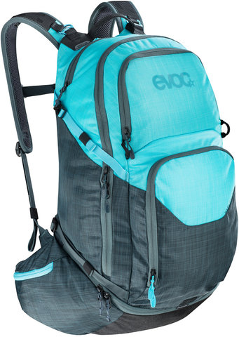 evoc Explorer Backpack - heather slate-heather neon blue/30 litres