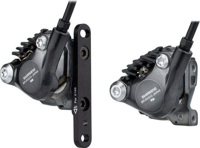 Shimano Set de Freins à Disque av+arr GRX BR-RX810 + ST-RX810 - noir-gris/Ensemble/gauche/droite (spécifique)