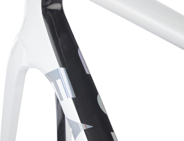 Factor Kit cadre en carbone OSTRO V.A.M. Disc T47a Shimano blanc nacré-chrome - pearl white-chrome/54 cm, 110 mm x 38 cm, SB 0 mm