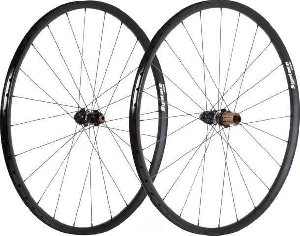 Syntace Set de Roues W25i Alu EVO3 Disc Center Lock 28" - black/142 mm/100 mm/28"/Shimano Route/100 mm/Shimano Route/100 mm/142 mm/EVO3