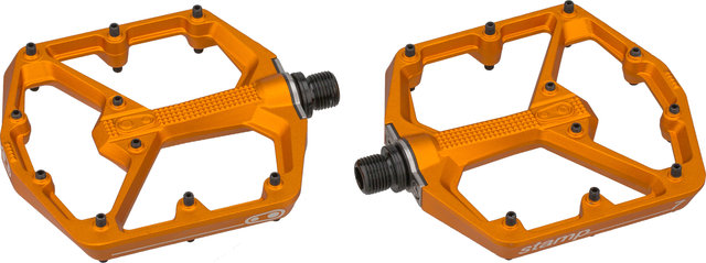 crankbrothers Stamp 7 LE Platform Pedals - orange/large