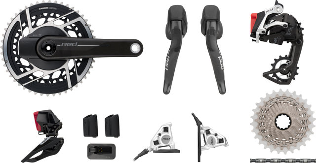 SRAM Red E1 AXS Powermeter HRD FM Gruppe 2x12-fach 33-46 - black/172,5 mm 33-46, 10-28