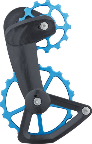 CeramicSpeed Système de Galets de Dérailleur OSPW X pour SRAM AXS XPLR - blue/13 dents (galet guide), 19 dents (galet tendeur)