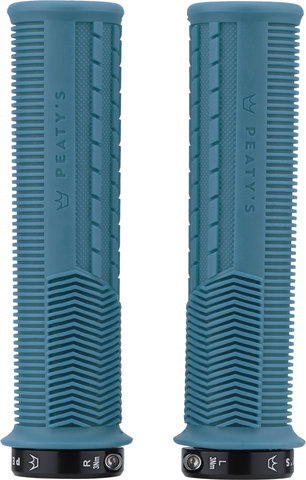 Peaty's Puños para manillar Monarch Grips Mushroom Lock-On - turquoise/thin